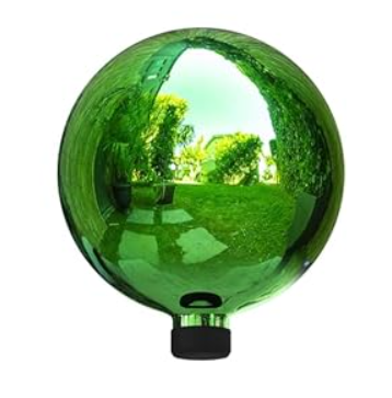 Alpine Corporation 10" Diameter Indoor Outdoor Glass Gazing Globe Garden Decor, Purple