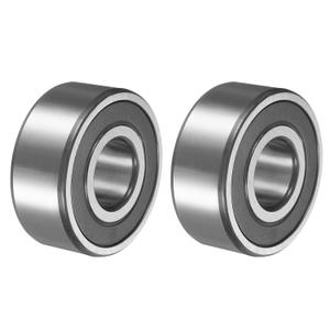 Uxcell 2Pcs 3305-2RS/5305-2RS Double Row Sealed Angular Contact Ball Bearing, 25 x 62 x 25.4mm Ball Bearings for Electric Motor, Pumps, Compressors, Agricultural Machinery