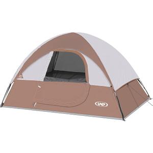 Camping Tent 2-4 Person, Waterproof Windproof Tent with Rainfly Easy Set up-Portable Dome Tents for Camping