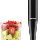 Toastmaster Immersion Hand Blender Mixer Black with 700ml Blending Cup 100W