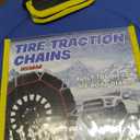 Snow-Chains Auto Fixing 1 Min Quick Fit Easy Installation Tire-Chains, Portable Reusable Universal Emergency Tire Traction Chain for Passenger Car, Pickup Trucks and SUV - Set of 2