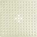 Yimobra Shower Stall Mat Non Slip, 21x21 Inch, Soft Square Bath Mat for Shower with Suction Cups and Drain Holes, Stall Floor Mats for Bathroom, Machine Washable, Bathroom Accessories, Beige