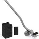Furniture Lifter Tool, Appliance Furniture Metal Lifters for Heavy Furniture Movers Sliders Wheels Easily Safe to Move Sofa Refrigerator Washing Machine (1 Lifter Tool 4 Raise Blocks) Grey