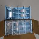 2pcs Tape Zoomie Blue Packaging Zoomie Dispenser, Portable Foldable Double- Roll Tape Dispensing Aid, Multi - Roll Ribbon Cutting Machine, Suitable for Packaging, Handicrafts, and Gift Wrapping