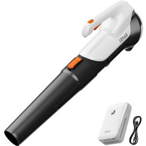 Litheli 20V Cordless Leaf Blower Battery Powered Leaf Blower, 2.0 Ah Battery Lightweight 2 Speed Axial Electric Blowers for Lawn Care, Patio, Snow, Dust, Blowing Leaves