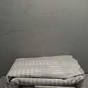 Washable 8x10 Area Rugs for Living Room, Solid Ivory Large Bedroom Rug Non-Slip Ultra-Thin Dining Room Rugs, Soft Scalloped Carpet for Nursery Kids Room Office