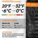 Ultimate 4-Season Down Sleeping Bag for Adults - Lightweight & Compact, 550/600 FP, 0°F to 30°F for Backpacking, Camping & Hiking
