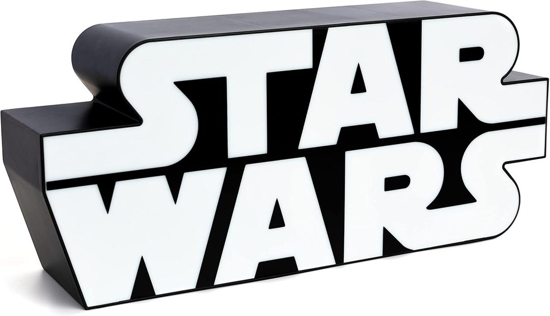Paladone Star Wars Logo Light, Wall Mountable and Freestanding, Officially Licensed Disney Star Wars Merchandise - Star Wars Light Decor and Gifts for Men