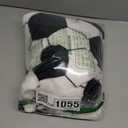 Soccer Blanket Soccer Gifts for Boys Girls 8-12 Coach Team Gifts Birthday Bedroom Stuff (Black White, 40x50 inch)