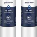 GLACIER FRESH Replacement for RPWFE, RPWF (Built-in CHIP) Refrigerator Water Filter, Compatible with GFE28GYNFS, GFE28GELDS, PFE28KELDS, PFE28KYNFS, GFD28GELDS, PWE23KELDS, PWE23KMKES, 2 Pack