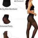 Hanes Womens Ecosmart Seasonless Tights (Large, Black)