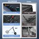 EcoNour Premium Umbrella Windshield Sun Shade for Car | Foldable UV Blocker Front Windshield Sunshade | Umbrella Shade Accessories with Storage Pouch | Full Size SUVs &MPV| Large - 61"x35"