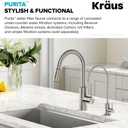 KRAUS Purita 100% Lead-Free Kitchen Water Filter Faucet in Spot Free Stainless Steel, FF-100SFS