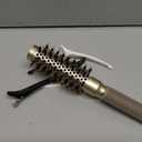 AIMIKE Round Hair Brush, 1 inch Barrel with Boar Bristles, Nano Thermal Ceramic & Ionic Tech, for Blow Drying, Styling, Curling and Shine + 4 Clips (Gold, Unisex, Fine Hair, Short Hair, Anti-Frizz)