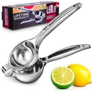 Stainless Steel Lemon Squeezer – Lemon Juicer Squeezer Manual Citrus Juicer | Dishwasher Safe Citrus Press | Corrosion-Resistant | Effortless Maximum Juice Extraction for Lemons, Limes, Oranges & More ( 2 pack)
