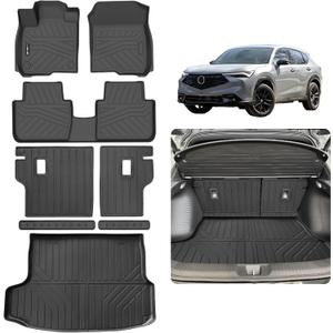 Floor Mat for 2025 Acura ADX Trunk Mat & Backrest MatTPE All-Weather Set Cargo Liners Covering The Backrest, Custom Fit Non Slip-car mats Accessories