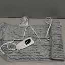 Deepsoon Heating Pad,Electric Heating Pads for Back,Neck,Abdomen,Moist Heating Pad for Shoulder,Knee,Arms,Legs,Dry/Moist Heat & Auto Shut Off,Christmas Gifts for Men and Women,Light Gray,24x12 Inch