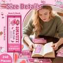 Laffact Valentine's Day Spicy Bookmarks - 240Pcs Cute Ticket Style Reading Tracker, Pink Romance and Red Spicy Page Marker, Readers Accessories Book Club Gifts for Book Lover Bookish Romance Reader