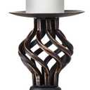 Candle Holders for Gold Brass Vintage Candle Metal Candlestick Holders with Non-Slip Base - Stick Candle Holders for Fireplace, Party, Dining, Home, Wedding DecorSmall Size