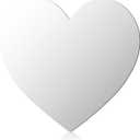 DARENYI 1PCS Frameless Acrylic Wall Mirror Tile 9.44 x 8.46 inches Decorative Heart Shaped Mirror Wall Mounted with Adhesive Tapes for Bedroom, Living Room, Entryway, Hallway, Vanity, Home Decor