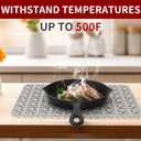 WAFT YEARN Sink Mats Sink Protectors Dish Racks Dishwasher Safe Grid Mats for Kitchen Sink Silicone Protect Sink from Stains Damage Scratches Non Slip Heat Resistant Rust Resistant 18"X12.5" Grey (Gray)