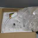 LEDIARY 20 Inch Low Profile Ceiling Fans with Lights and Remote, Fandelier Ceiling Fan Flush Mount, 3000K-6000K Dimmable LED Fan Light, White Modern Ceiling Fans with Lights for Bedroom