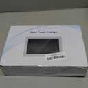 Solar Panel for Ring Camera(2nd Generation), 2 Pack 5W Solar Panel with 10FT/3M Long Cable for Stick Up & Pro Spotlight Cam Battery for Security Camera Dustproof Waterproof (Grey White)