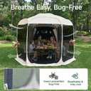 Alvantor 5 Person Pop Up SUV Tent,2 in 1 Car Tent & Camping Tent,Mosquito Screen Multi-functiona for Car SUV Van Camping,Includes Heavy Duty Tarp & Storage Bag,Quick Setup,8.6'L X8.6'W X6.7'H, 8.5'x8.5'x6.6'H
