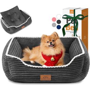 Zerbuger Orthopedic Dog Bed for Medium, Dogs,Dog Sofa Beds Supportive Foam Pet Couch Bed with Removable Washable Mat and Nonskid Bottom (Medium, Dark Grey)