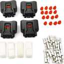 DEVMO 4pcs Ignition Coil Plug Connector Compatible with 2000-2010 Toyota Lexus Camry 90980-11885