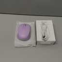 PEIOUS Wireless Mouse Jiggler  LED Wireless Mice with Buildin Mouse Mover, Rechargeable Moving Mouse for Laptop with Undetectable Random Movement Keeps Computers Awake  Purple