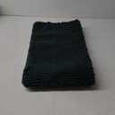 OLANLY Bathroom Rugs 36x24, Extra Soft Absorbent Chenille Bath Rugs, Rubber Backing Quick Dry, Machine Washable Bath Mats for Bathroom Floor, Tub and Shower, Home Decor Accessories, Blackish Green