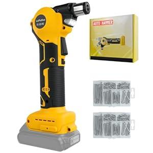 Cordless Palm Nailer for Dewalt 20V Battery, 20000RPM Power Framing Nailer, 0-90°Adjustable, Magnetic Tip, Electric Auto Hammer for Framing, Tight Spaces