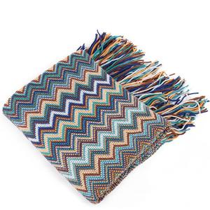 BATTILO HOME Throw Blanket Boho for Couch Bed, Afghan Throw for Home Decor, Decorative Bohemian Teal Blue Throw Blanket, 50"x60"