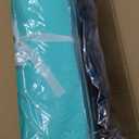 FAHKNS Inflatable Floating Dock Platform: Swim Air Dock Water Mat Floating Island Raft for Pool Lakes Beach Ocean with Rope Ladder, Non-Slip Surface 5ft/8ft x 6ft x 6in (Mint Green/Gray)