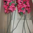 8PCS Silk Bougainvillea Artificial Flowers, UV Resistant, 48 Branches, Long Stems Faux Flower, Realistic Fake Bougainvillea Vines, for Wedding Porch Home Party Garden DIY Decor - 38 inch (Fuchsia)