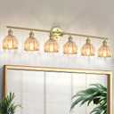 Kvhiiw Vintage Bathroom Light fixtures, Gold Vanity Lights, ETL Certified