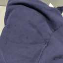 Trendy Queen Women's Oversized Half Zip Fleece Sweatshirts-Cozy Pullover, Drop Shoulder for Fall Winter DarkBlue L