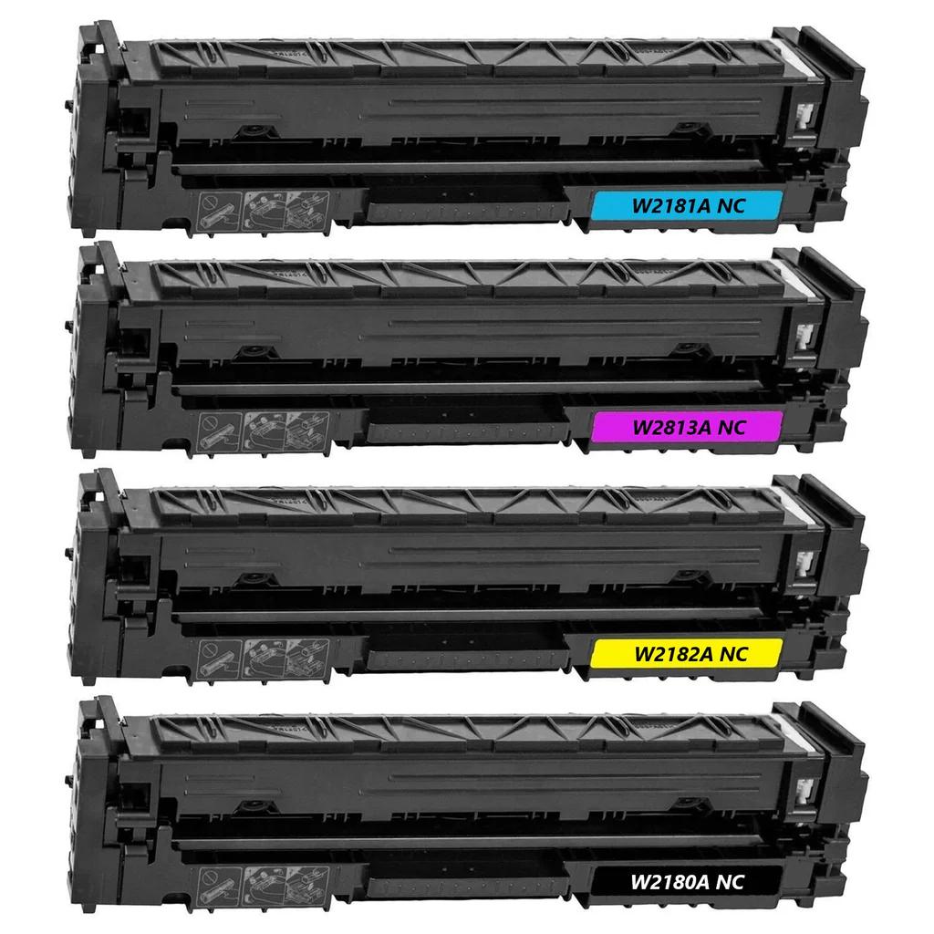 218A W2180A Toner No Chip Fits for HP LaserJet Pro 3201dw MFP 3301cdw - 4 Pack