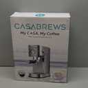 CASABREWS CM5418 Espresso Machine 20 Bar, Compact Espresso Maker with Steam Milk Frother, Stainless Steel Coffee Machine with 34oz Removable Water Tank for Cappuccino, Gift for Women or Men, Silver