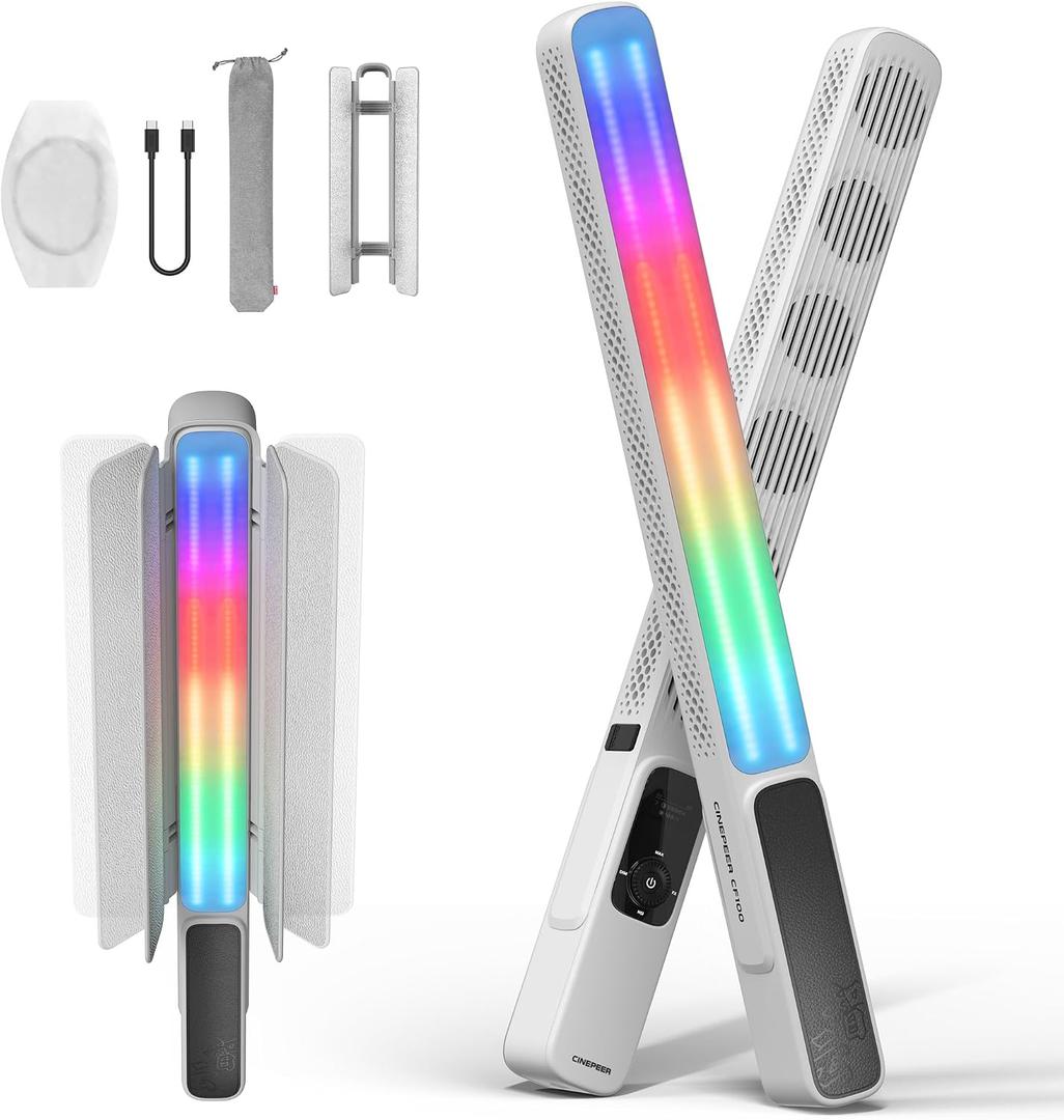 ZHIYUN CINEPEER CF100 100W RGB Light Stick Handheld LED Wand Video Light