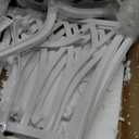 C/G Bistro Set 3 Piece Outdoor Cast Aluminum Patio Bistro Set with Umbrella Hole and Armrests,Outdoor Bistro Table Set,Patio Furniture Set Front Porch Set for Yard Garden Villa (White)