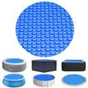 Sapphire Series Round Solar Pool Cover - Extra Durable 14-Mil Polymer Micro Bubble for 18 ft Round Above Ground Pool by Yankee, Keeps Water Warm, Prevents Loss, Weatherproof Solar Blanket
