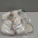 GOEWY Cute Women's Memory Foam House Slippers - Fuzzy Plush Faux Fur Slippers with Bow Butterfly Tie - Anti-Skid Indoor/Outdoor Gifts for Women, Moms & Ladies (9-10, Beige)