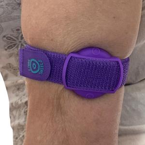 FreeStyle Armband 2 for Freestyle Libre 1 & 2 14 Day : up to 30" Inch Adjustable Flexible Transmitter Protection Sensor Cover - SENSOR SAVER - No More Adhesive Patches (PURPLE)