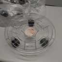 GANAZONO Removable Flower Pot Base with Wheels 11.81 Inch Clear Plastic Plant Caddy for Large Outdoor Planters and Indoor Pots (30x30cm, Assorted Color)