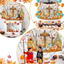 2 x Blosssound 139 Pcs Thanksgiving Christian Trunk or Treat Car Decorations Fall Jesus Backdrop with 100 Artificial Maple Leaves 30 Balloons 8 Maple Leaves Garlands for Suv Car Archway Garage Door Decor