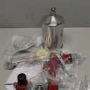 HVLP Automotive Paint Sprayer Gun, 1.3/1.5/1.8mm Air Paint Sprayer with Air Regulator 6PCS Paint Strainers and Cleaning kit,Suitable for Auto Paint, Base Coat & Touch UpRed