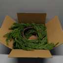 Grever 6 Feet Artificial Norfolk Pine Garland Real Touch Fake Evergreen Greenery Garland for Indoor Outdoor Fireplace, Mantle, Door, Windows, Table, Stairs, Wall, Wedding and Holiday Decor