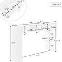 Merax Modern Retro Entryway Table, Rounded Console Table with3 Drawers and Open Hidden Storage for Living Room, Hallway and Office, Espresso